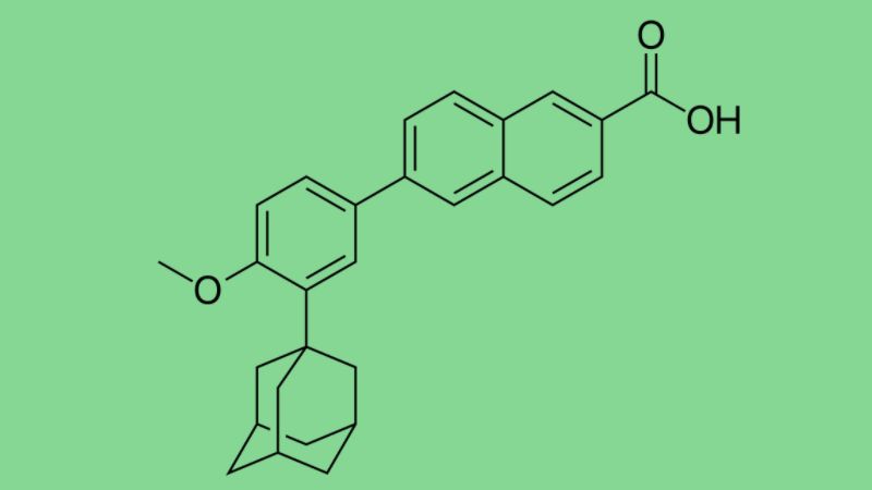 Adapalene là một dẫn xuất của axit naphthoic