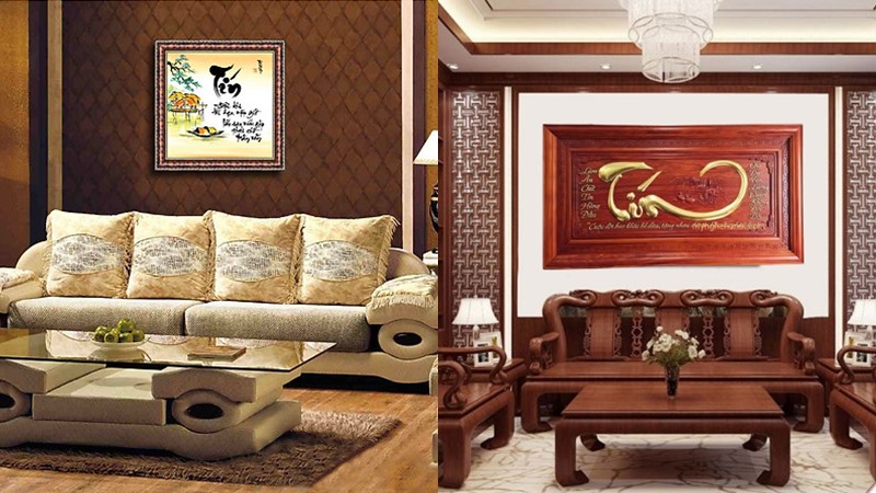 Treo tranh chữ Tín ở những nơi có không gian quan trọng trong nhà