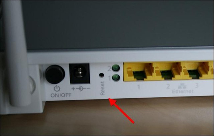 Khắc phục tình trạng router nháy đèn nhưng không kết nối được wifi > Khởi động lại bộ phát Wifi