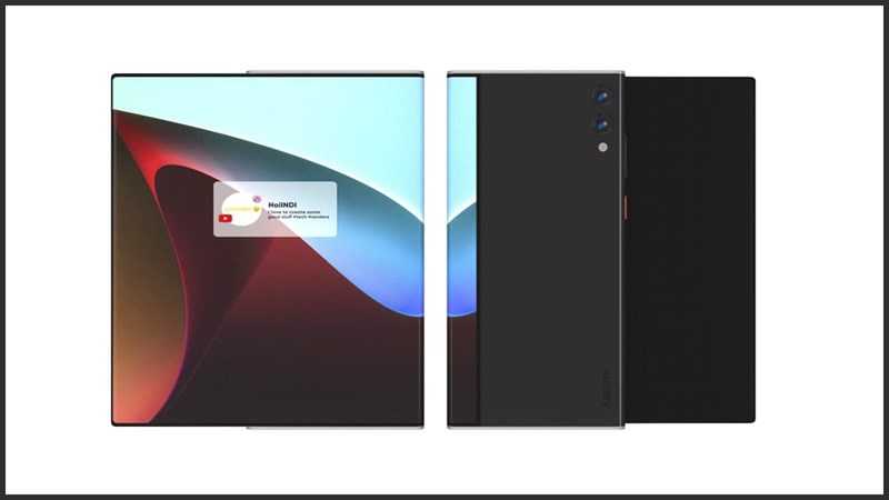Hình ảnh Concept về thiết kế của điện thoại cuộn Xiaomi