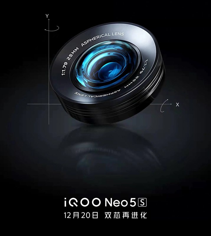Camera IQOO Neo5s có khẩu độ f/1.9 và OIS