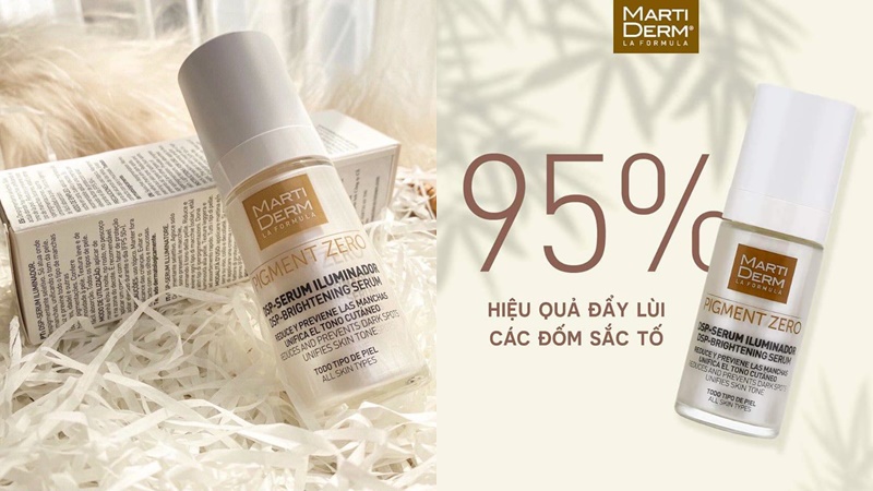 Serum MartiDerm Pigment Zero DSP Illuminator giúp đẩy lùi các đốm sắc tố hiệu quả