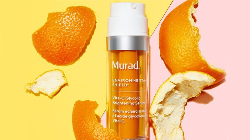 Serum dưỡng trắng Murad Vita-C Glycolic Brightening với thành phần kết hợp 3 dẫn xuất vitamin C và AHA