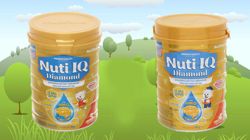 Sữa bột Nuti IQ Diamond 3 và 4