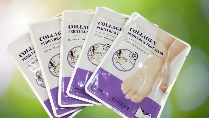 Mặt nạ dưỡng chân Skinmate Collagen Pedicure & Foot Mask