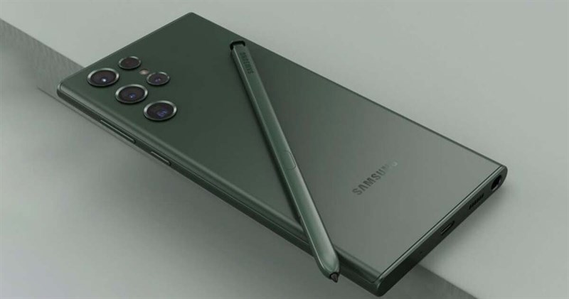 Galaxy S22 Ultra lộ diện phiên bản màu xanh lục mới