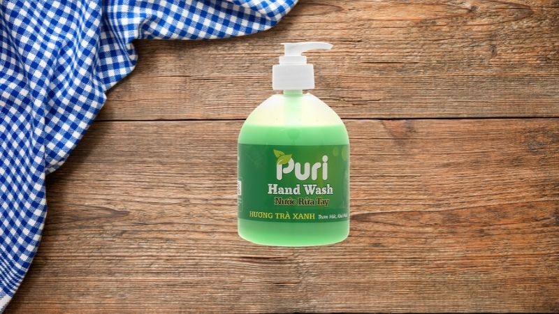 Nước rửa tay Puri hương trà xanh Nước rửa tay Puri hương trà xanh