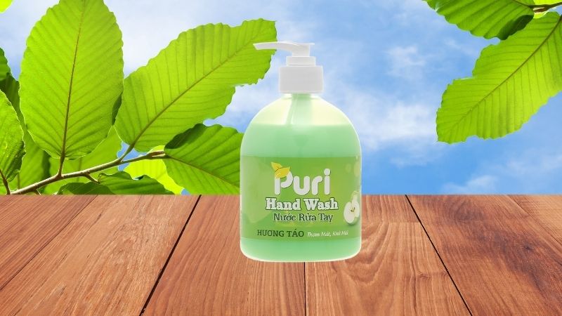 Nước rửa tay Puri hương táo Nước rửa tay Puri hương táo
