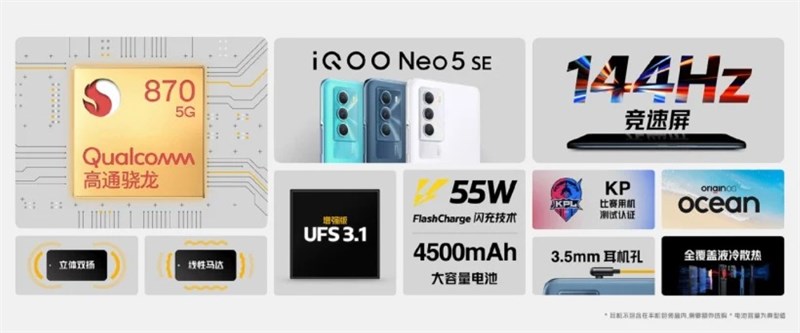 iQOO Neo 5 SE ra mắt với Snapdragon 870 iQOO Neo 5 SE ra mắt với Snapdragon 870