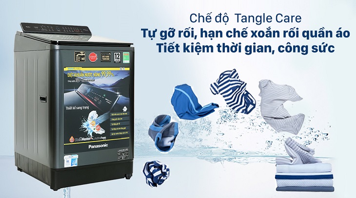 Bảo vệ sợi vải, hạn chế xoắn rối với chế độ Tangle Care 