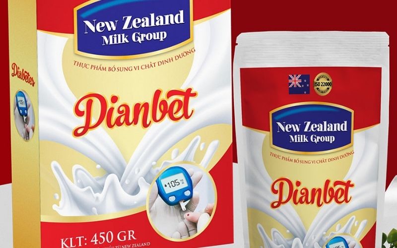Sữa bột New Zealand Milk Dianbet dành cho người lớn mắc bệnh tiểu đường