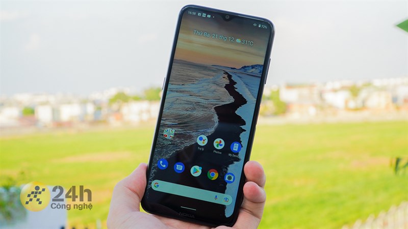 Nokia G10 có màn hình sử dụng kiểu thiết kế giọt nước
