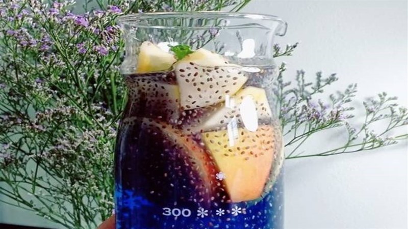 Nước detox trà hoa đậu biếc