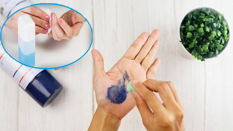 Dùng nước tẩy móng tay để “đánh bay” vết sơn xịt