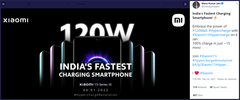 Xiaomi 11i HyperCharge được ấn định ngày ra mắt ở Ấn Độ Xiaomi 11i HyperCharge được ấn định ngày ra mắt ở Ấn Độ