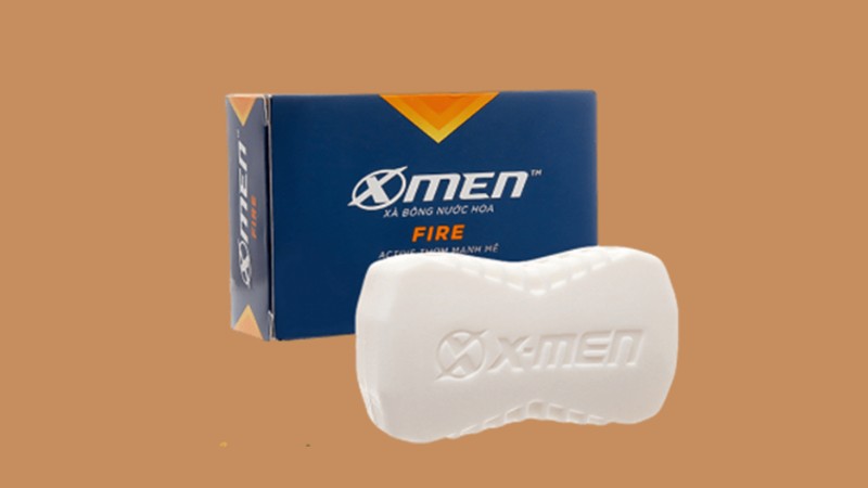 Xà bông nước hoa X-Men Fire Active thiết kế dạng bánh xà phòng màu trắng 90g