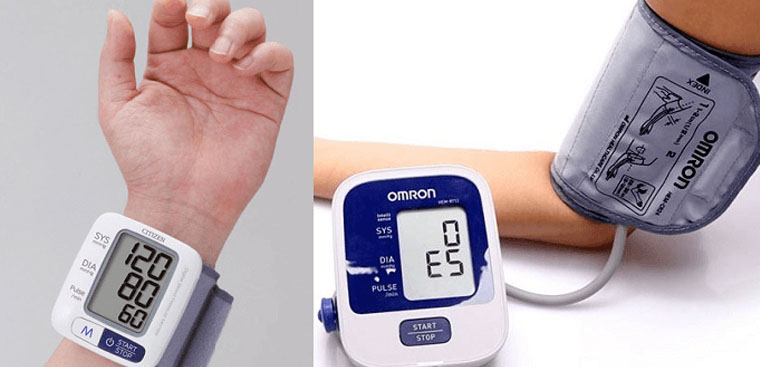 Các sai sót thường xảy ra khi đo huyết áp ở cổ tay?
