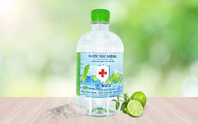 Nước súc miệng truyền thống Dr. Muối tinh chất hương vỏ chanh