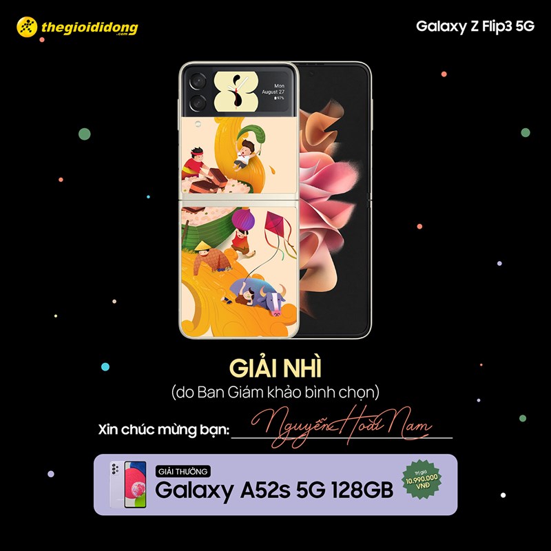 Đã có kết quả cuộc thi trang trí ốp lưng Z Flip3 - Z bật mode riêng