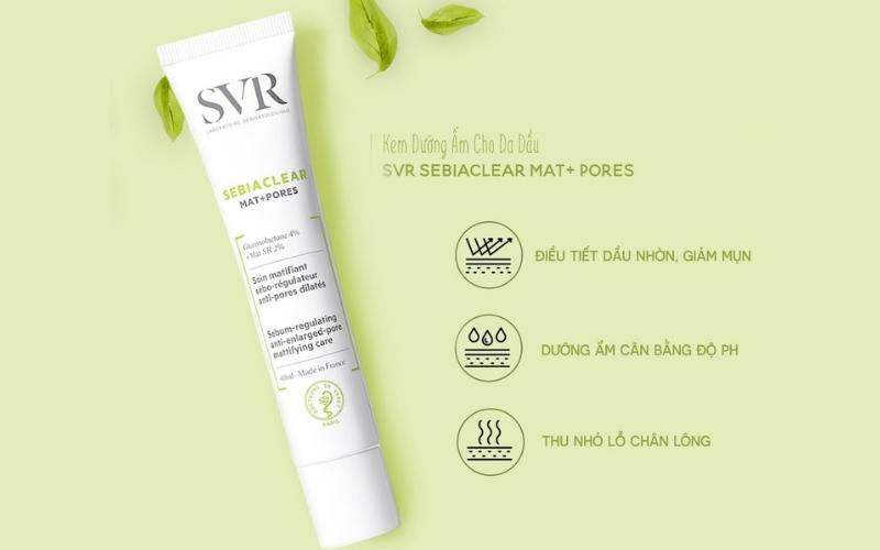 Sử dụng SVR Sebiaclear Mat + Pores