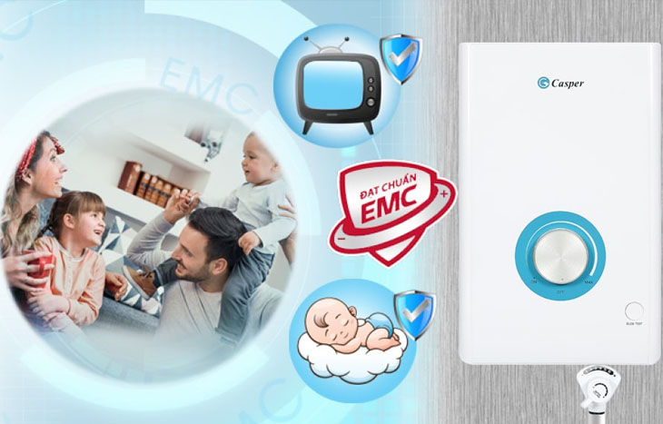 Máy nước nóng Casper của nước nào? Có tốt không? > Tương thích điện từ EMC không gây nhiễu sóng