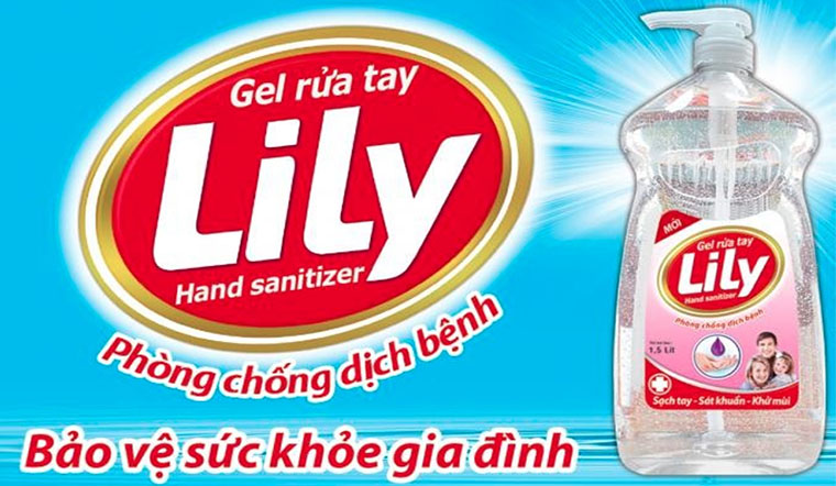 Nước rửa tay khô Lily giúp diệt khuẩn dưỡng da tay hiệu quả