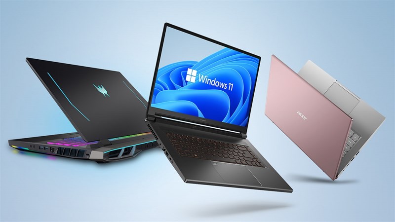 Tất cả laptop Acer đều được cài đặt sẵn Windows 11 bản quyền Tất cả laptop Acer đều được cài đặt sẵn Windows 11 bản quyền