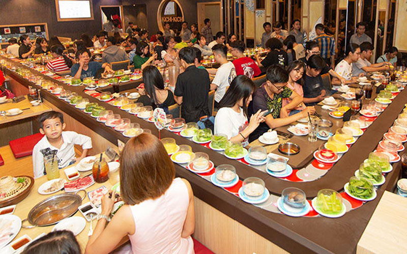 Buffet lẩu băng chuyền Kichi Kichi