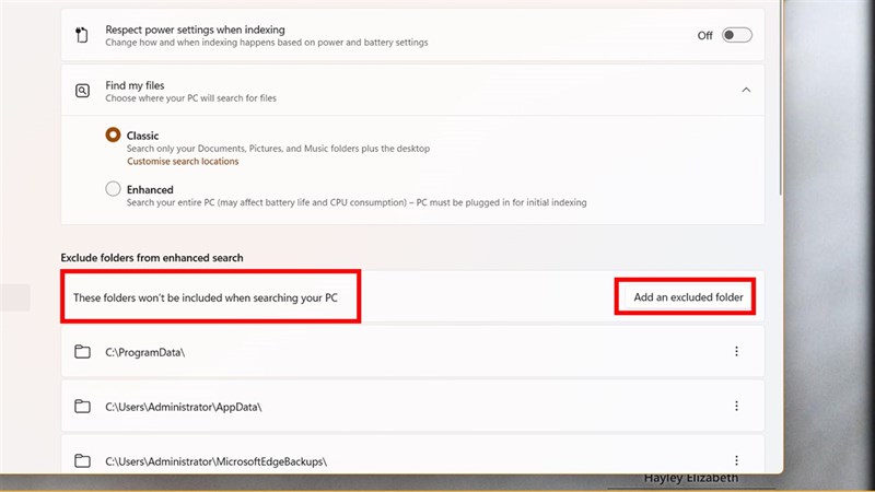 cách ẩn thư mục khỏi kết quả tìm kiếm trên Windows 11 cách ẩn thư mục khỏi kết quả tìm kiếm trên Windows 11