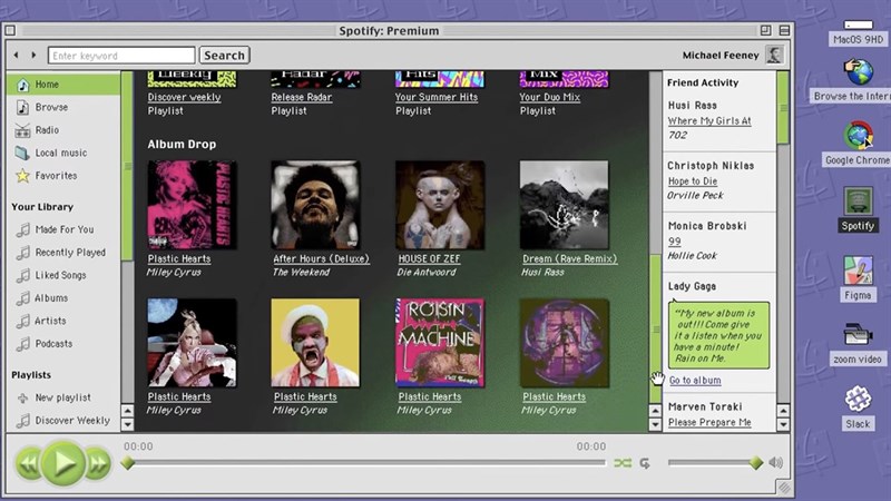 Giao diện ứng dụng Spotify trên MacOS 9