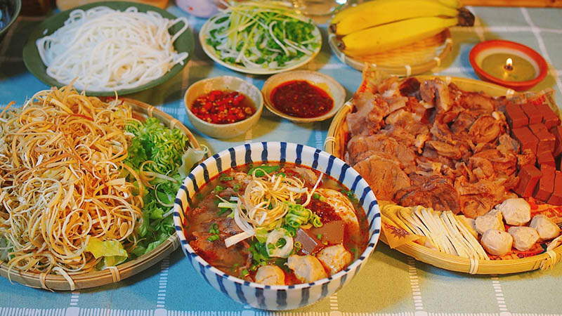 Món bún bò thơm ngon