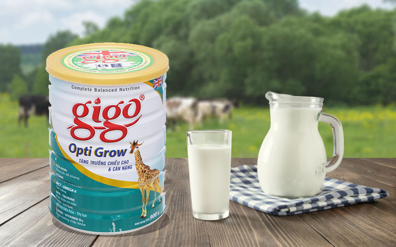 Sữa bột Gigo Opti Grow lon 900g (1 - 17 tuổi)