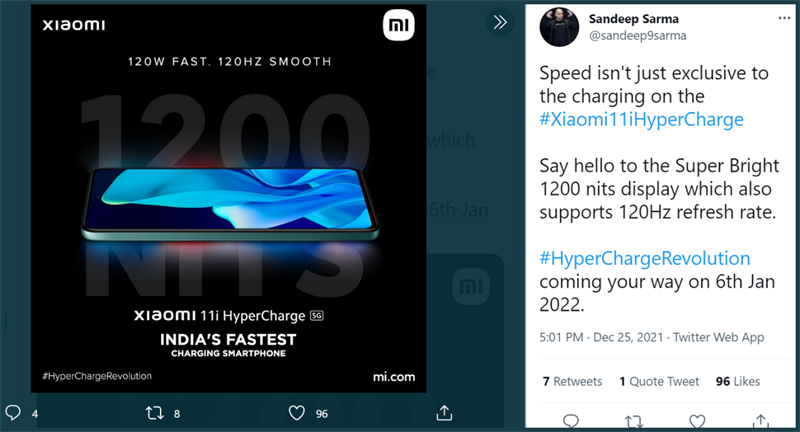 Xiaomi 11i HyperCharge được xác nhận các thông số màn hình ấn tượng Xiaomi 11i HyperCharge được xác nhận các thông số màn hình ấn tượng