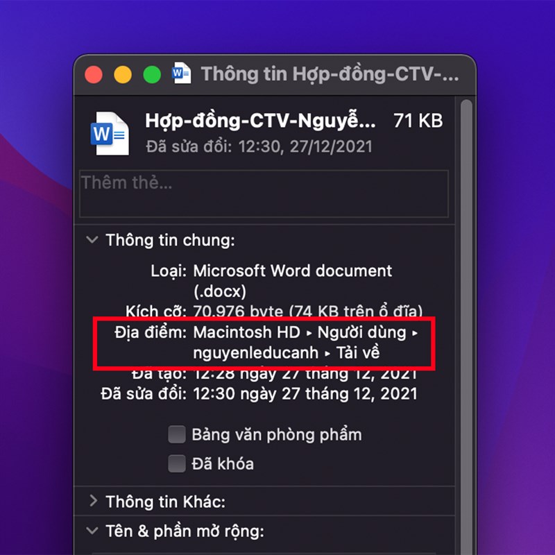 Cách lấy đường dẫn File trên MacBook Cách lấy đường dẫn File trên MacBook