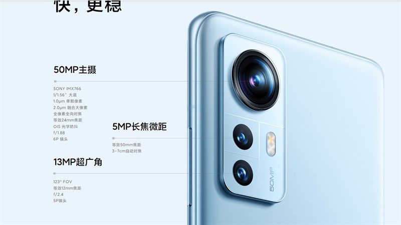 Thông số camera của Xiaomi 12