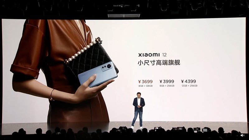 Giá bán của Xiaomi 12 tại thị trường Trung Quốc