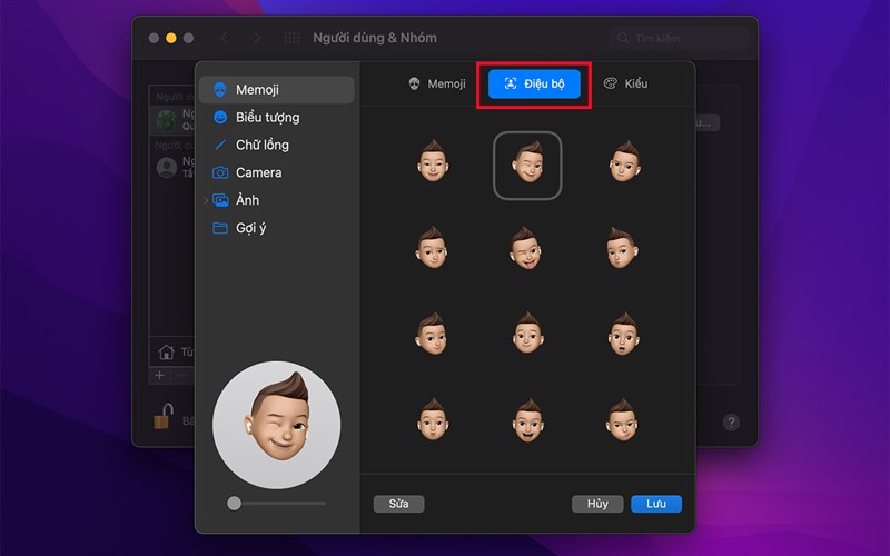 Cách đặt ảnh hoạt hình động làm hình đại diện tài khoản MacBook