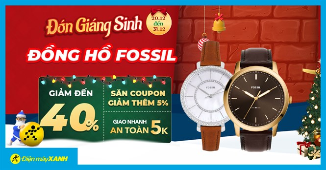 Xả đồng hồ hiệu - Đồng hồ Fossil giảm tiền triệu, sale lớn đến 40%. Mua ngay kẻo lỡ!