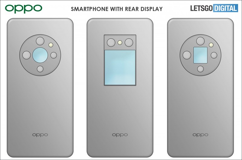 Ảnh bằng sáng chế mới của OPPO cho ba thiết kế màn hình sau nằm trong phần camera