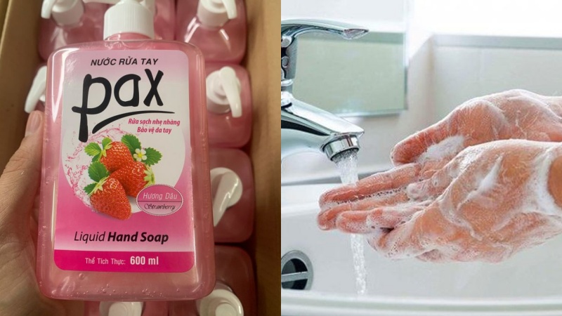 Nước rửa tay Pax hương dâu 600ml