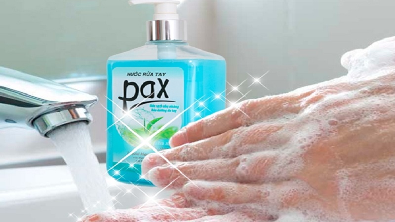 Rửa tay bằng Pax.  nước rửa tay diệt khuẩn