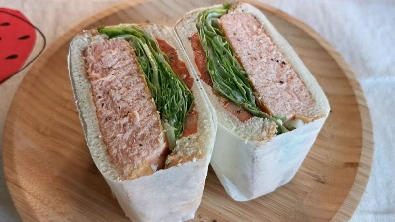 Enjoy a unique and delicious salmon sandwich recipe