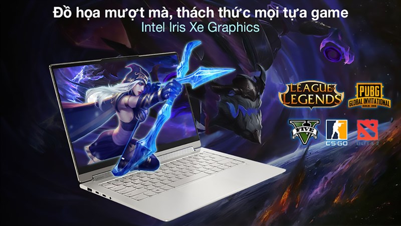 Thỏa sức chiến các tựa game online phổ biến trên Lenovo Yoga 9
