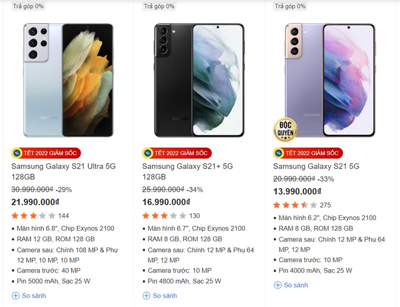 Samsung Galaxy S21 khuyến mãi Trung Tâm Bảo Hành 