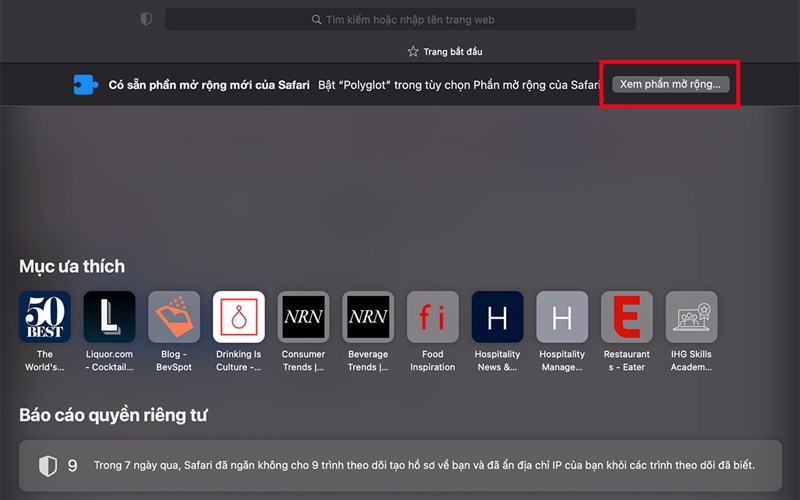 Cách thêm, xoá tiện ích mở rộng Safari trên MacBook Cách thêm, xoá tiện ích mở rộng Safari trên MacBook