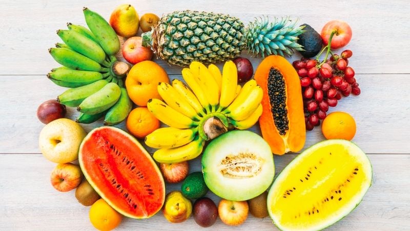  Trái cây có lượng đường fructose cao nhất bao gồm vải, táo, chuối, quả sung, nho và xoài,...