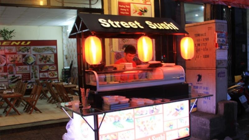 Street Sushi là một quán khá quen thuộc với những tín đồ nghiện sushi quận 5