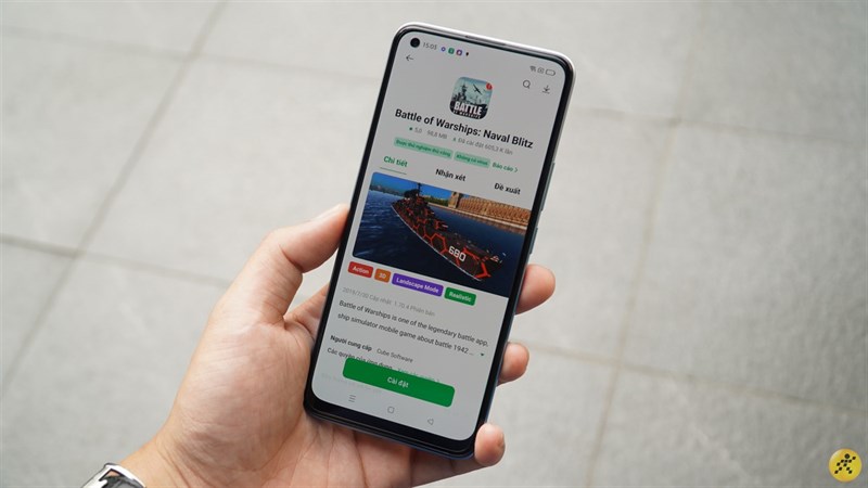 Màn hình hiển thị Realme 8 Pro.