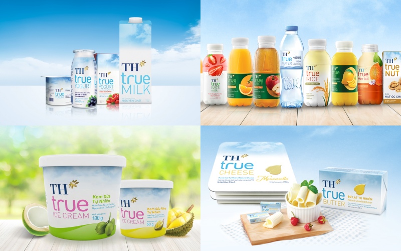 Các dòng sản phẩm của Công ty TH True Milk