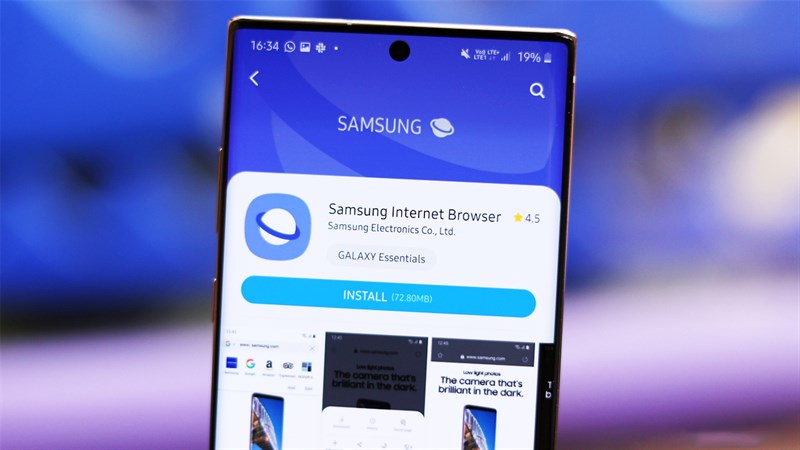 Samsung Internet bị lỗi